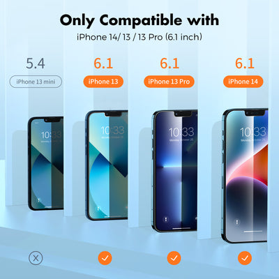 Double Shatterproof Tempered Glass Easy Installation 9H Hardness - 2 Pack