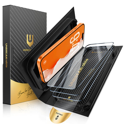 iPhone 17 Series Screen Protector Quick-Installation Box, 9H+ Hardness Shatterproof Tempered Glass, 3-Pack