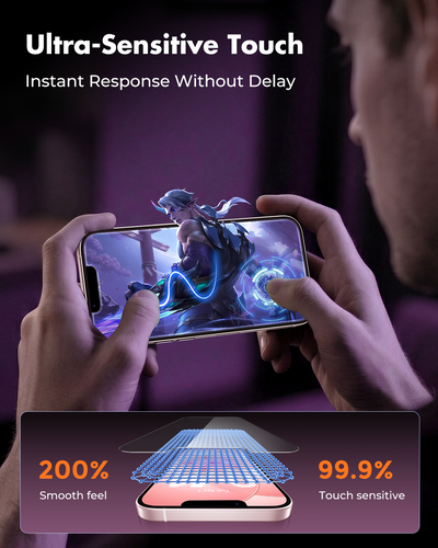Screen Protector for iPhone 17 e, Double Shatterproof Tempered Glass