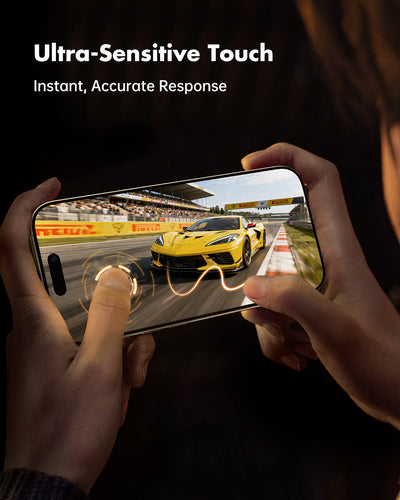 3 Pack Full Coverage Tempered Glass [28° Anti-Spy] [9H Hardness]