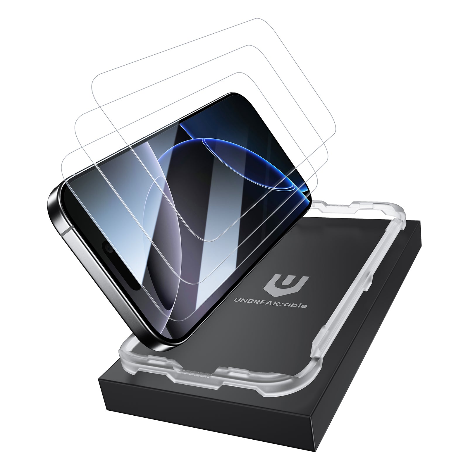 Screen Protector for iPhone 16 Series, Double Shatterproof Tempered Glass