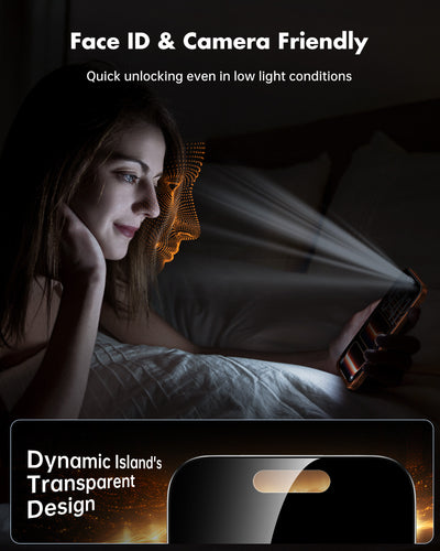 Privacy Screen Protector for iPhone 17 Series, Shatterproof Tempered Glass