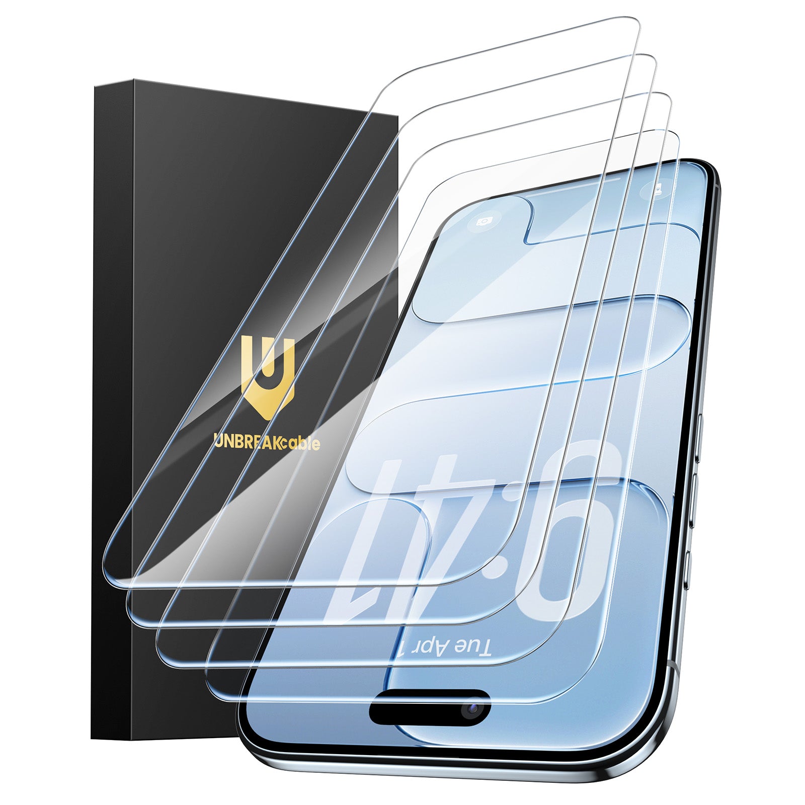 Screen Protector for iPhone 17 Air, Double Shatterproof Tempered Glass