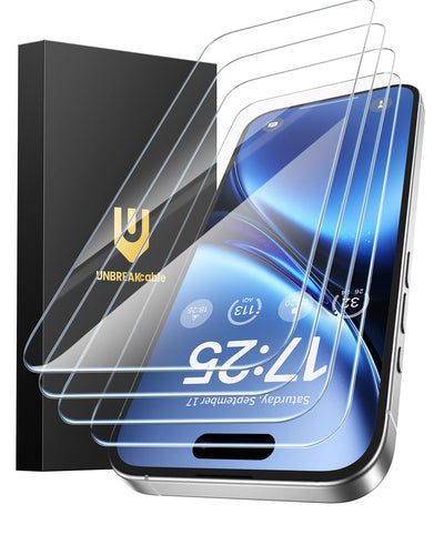 Screen Protector for iPhone 17 Pro Max, Double Shatterproof Tempered Glass