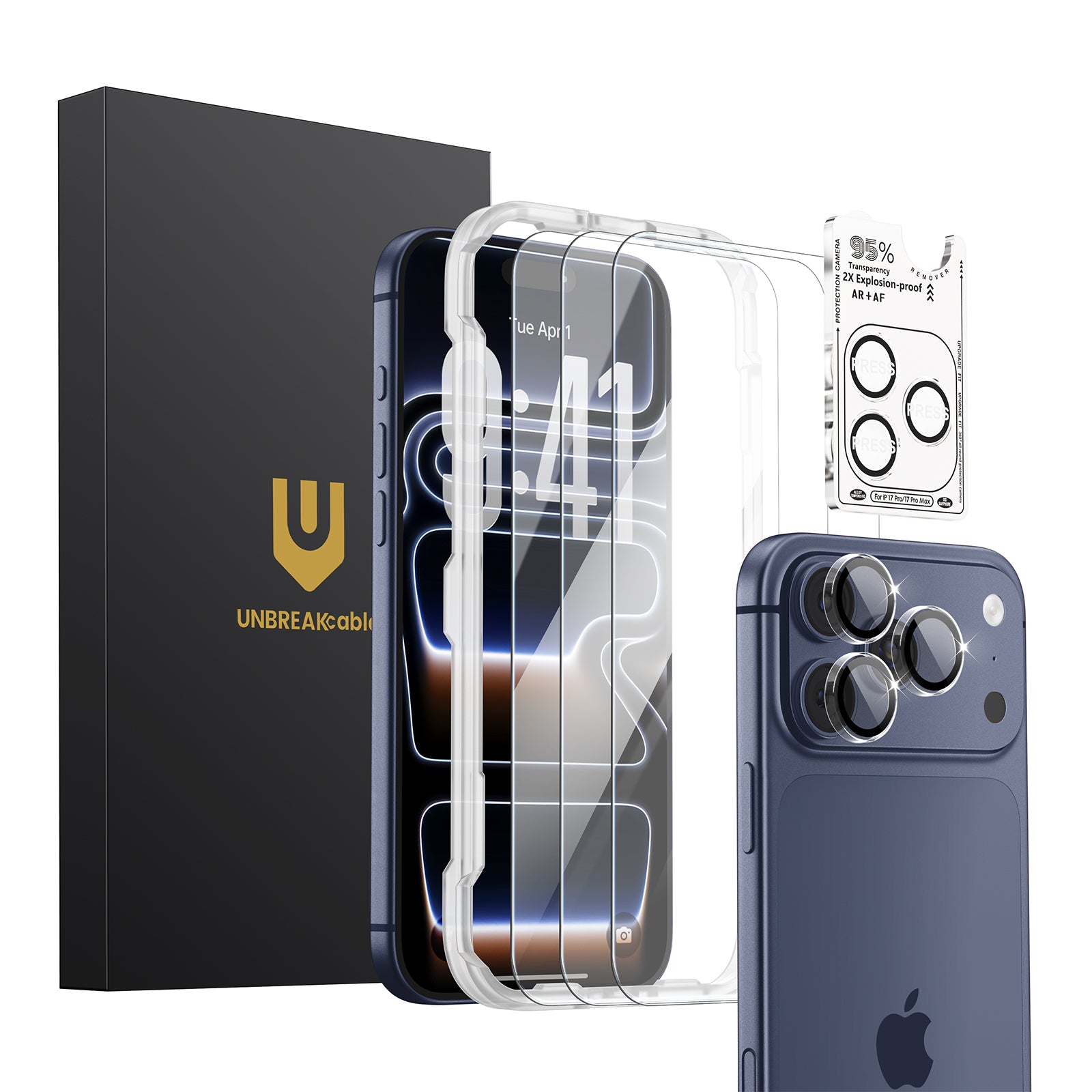 iPhone 17 Series Screen Protector 3-Pack with Camera Protection