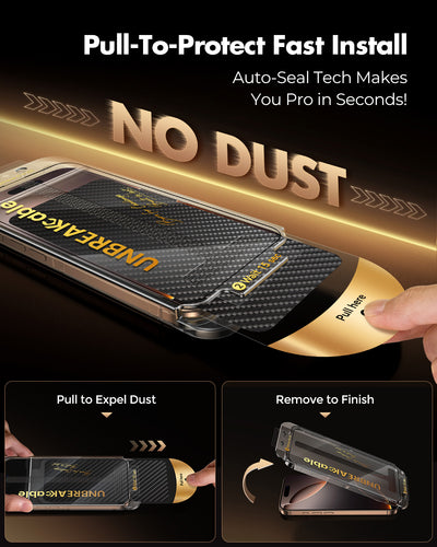 iPhone 16 Series Screen Protector, 9H+ Tempered Glass- 3 Pack