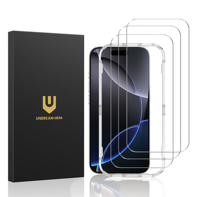 Screen Protector for iPhone 16 Series, Double Shatterproof Tempered Glass