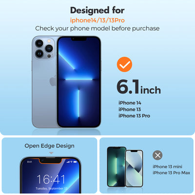 Double Shatterproof Tempered Glass Easy Installation 9H Hardness - 2 Pack
