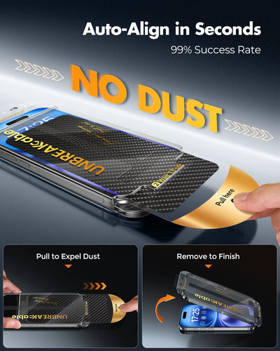 iPhone 16 Series Screen Protector with Lens Protector, Case friendly
