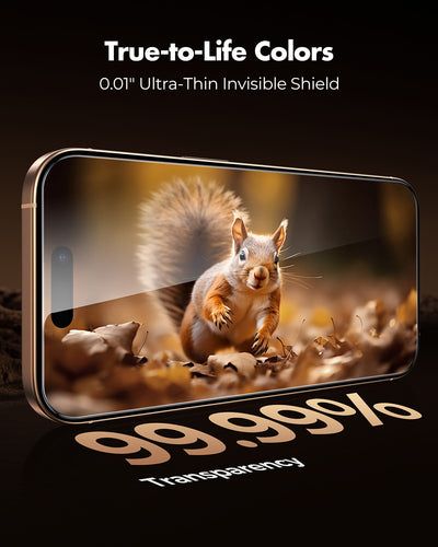 Screen Protector for iPhone 16 Series, Pull-To-Protect Easy Installation, Auto Dust-Elimination-2 Pack