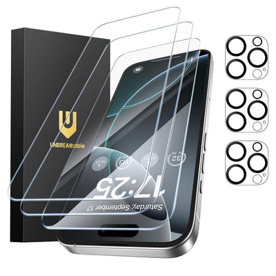 iPhone 16 Series Screen Protector, Tempered/Privacy Glass +Camera Lens Protectors