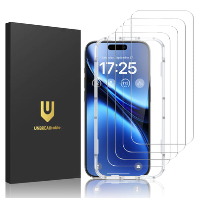 Screen Protector for iPhone 17 Pro Max, Double Shatterproof Tempered Glass