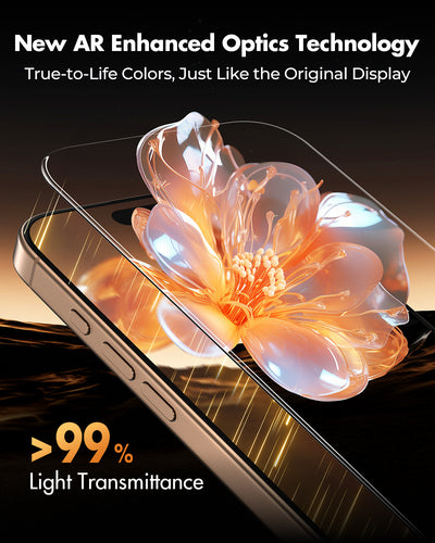 iPhone 16 Series Screen Protector, AR Anti Reflection 9H+ Tempered Glass,2-Pack