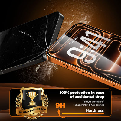 Privacy Screen Protector for iPhone 17 Series, Full Coverage Shatterproof Tempered Glass,2-Pack