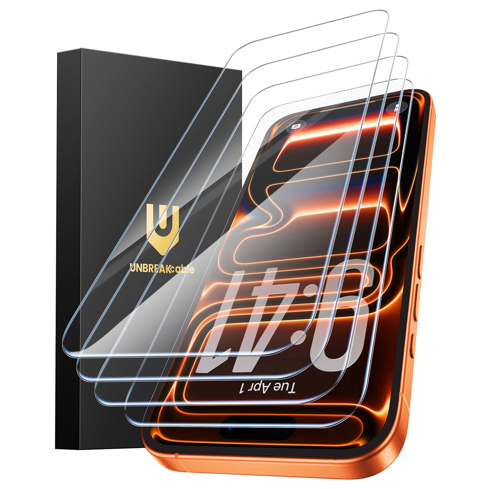 Screen Protector for iPhone 17 Pro, Double Shatterproof Tempered Glass