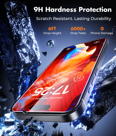 iPhone 15 Series Military-Grade Shatterproof Tempered Glass