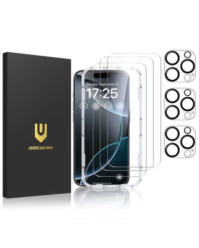 iPhone 16 Series Screen Protector, Tempered/Privacy Glass +Camera Lens Protectors