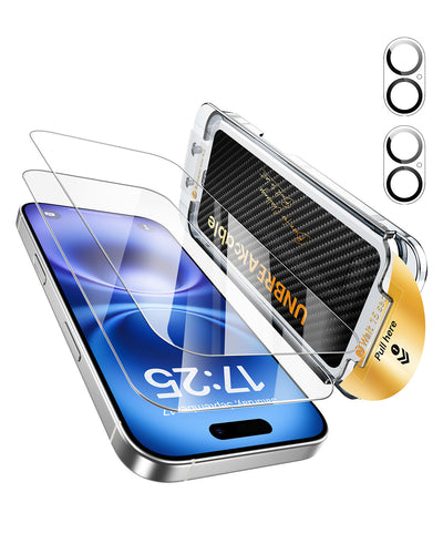 iPhone 16 Series Screen Protector with Lens Protector, Case friendly