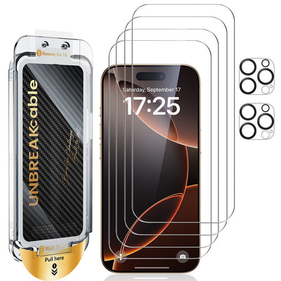 iPhone 16 Series Screen Protector with Lens Protector, Case friendly