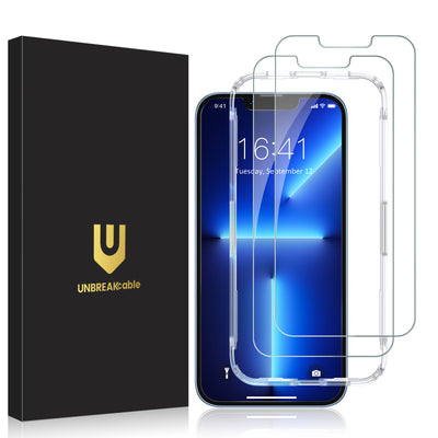 Double Shatterproof Tempered Glass Easy Installation 9H Hardness - 2 Pack