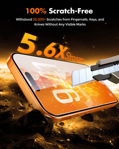iPhone 17 Series Screen Protector, Tempered Glass with Auto-Align Tech for Easy Install, Full-Coverage Protection - 3 Pack