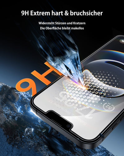 Privacy Screen Protector for iPhone 16 Series, Shatterproof Tempered Glass