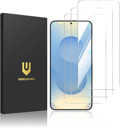 UNBREAKcable 3-Pack Screen Protector for Samsung Galaxy S25+ Tempered Glass 9H