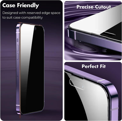 2-Pack Privacy Screen Protector for iPhone 14 Pro Max/iPhone 14 Pro