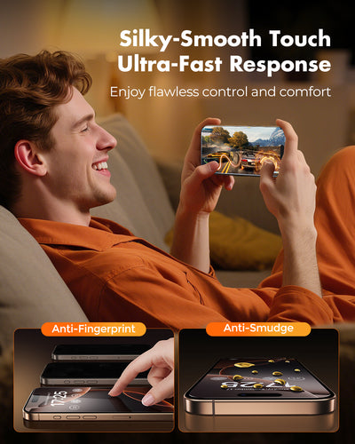 iPhone 16 Series Screen Protector with Lens Protector, Case friendly