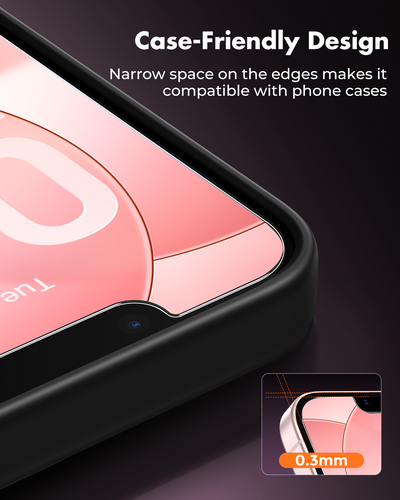 Screen Protector for iPhone 17 e, Double Shatterproof Tempered Glass