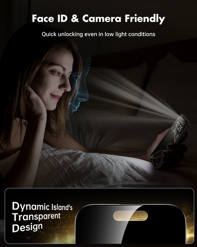 Privacy Screen Protector for iPhone 16 Series, Full Coverage Shatterproof Tempered Glass