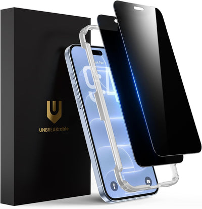 UNBREAKcable Privacy Screen Protector for iPhone 18 Pro Max Tempered Glass 9H