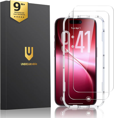 UNBREAKcable 2-Pack Screen Protector Tempered Glass