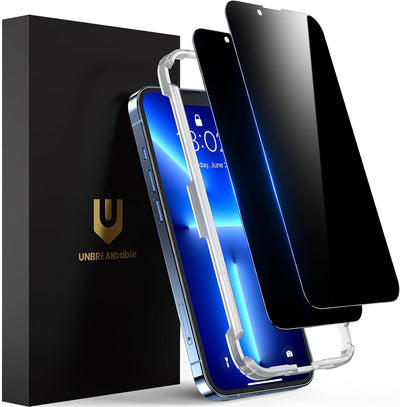 UNBREAKcable Privacy Screen Protector for iPhone 13 Pro Max Tempered Glass 9H