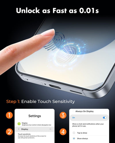 UNBREAKcable 3-Pack Screen Protector for Samsung Galaxy S25+ Tempered Glass 9H