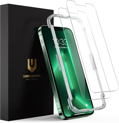 UNBREAKcable 2-Pack Screen Protector for iPhone 14 Plus/13 Pro Max Tempered Glass 9H