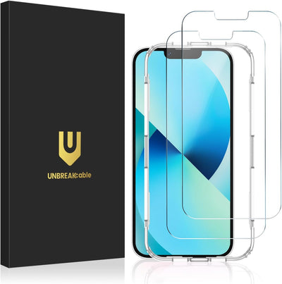 UNBREAKcable 2-Pack Screen Protector for iPhone 13/13 Pro 6.1in Tempered Glass