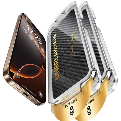 Screen Protector for iPhone 16 Series, Pull-To-Protect Easy Installation, Auto Dust-Elimination-2 Pack