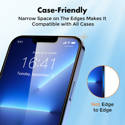 Double Shatterproof Tempered Glass Easy Installation 9H Hardness - 2 Pack