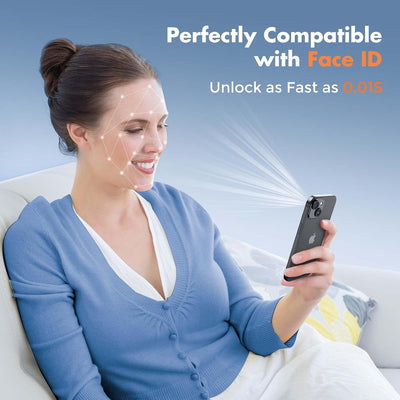 UNBREAKcable 3-Pack Screen Protector for iPhone 15 Tempered Glass 9H