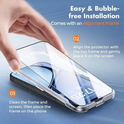 UNBREAKcable 3-Pack Screen Protector for iPhone 15 Tempered Glass 9H