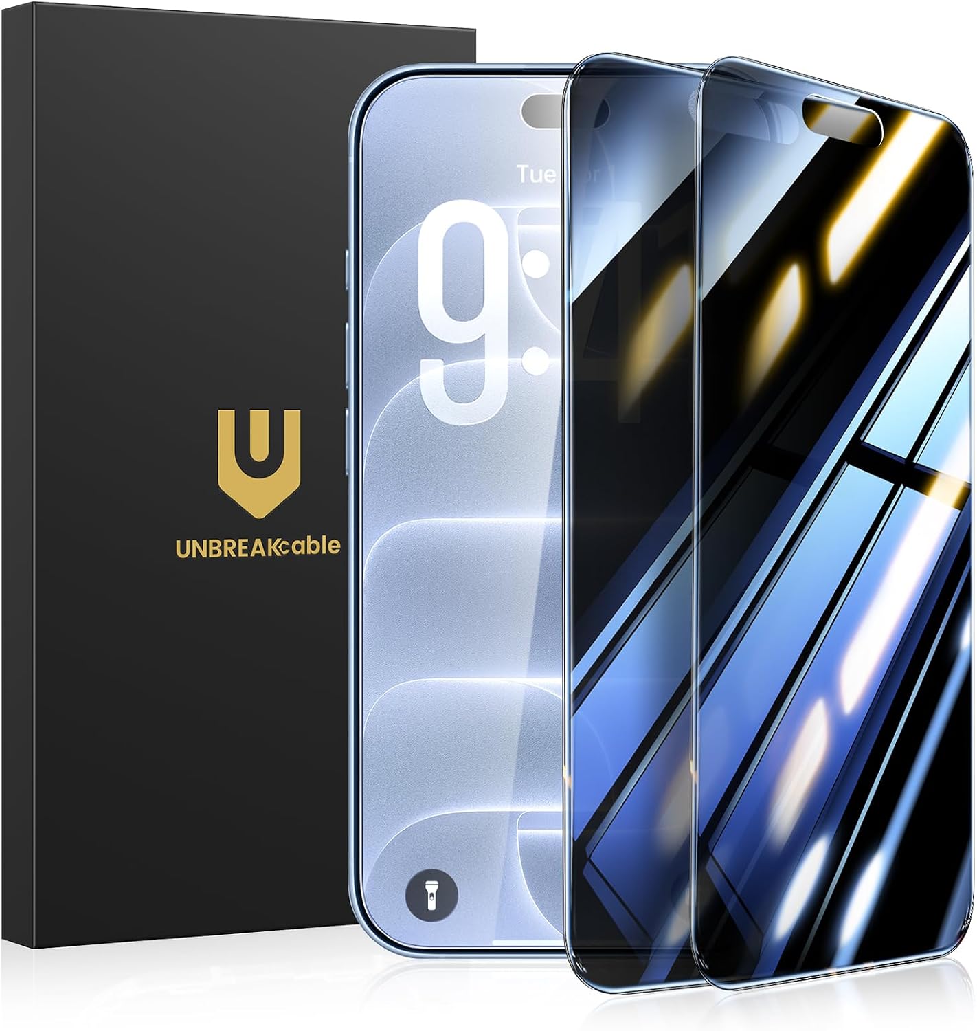 UNBREAKcable 2-Pack Screen Protector Tempered Glass