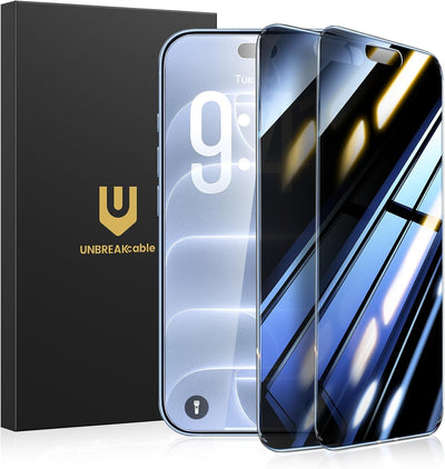 UNBREAKcable 2-Pack Screen Protector Tempered Glass