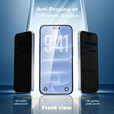 UNBREAKcable Privacy Screen Protector for iPhone 18 Pro Max Tempered Glass 9H