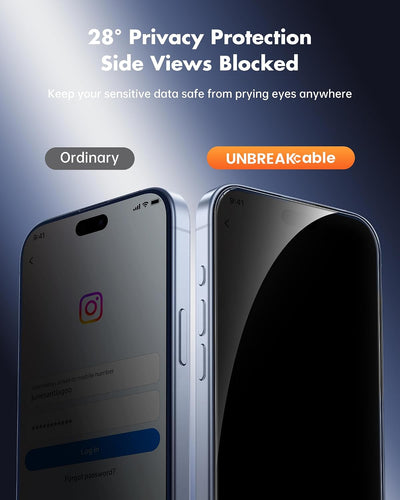 UNBREAKcable 2-Pack Screen Protector Tempered Glass
