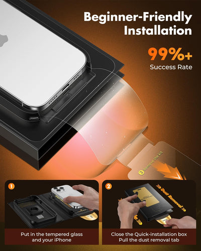 UNBREAKcable 3-Pack Screen Protector for iPhone 15 Pro Max Tempered Glass 9H