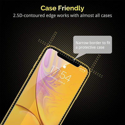 UNBREAKcable 3-Pack Screen Protector for iPhone 11/XR Tempered Glass 9H