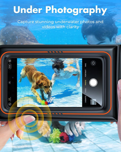 UNBREAKcable 2-Pack Floating Waterproof Phone Pouch IPX8 Dry Bag for iPhone 17 Pro Max Samsung S25 Ultra Up to 7.0"