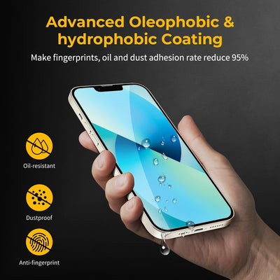 UNBREAKcable 2-Pack Screen Protector for iPhone 13/13 Pro 6.1in Tempered Glass