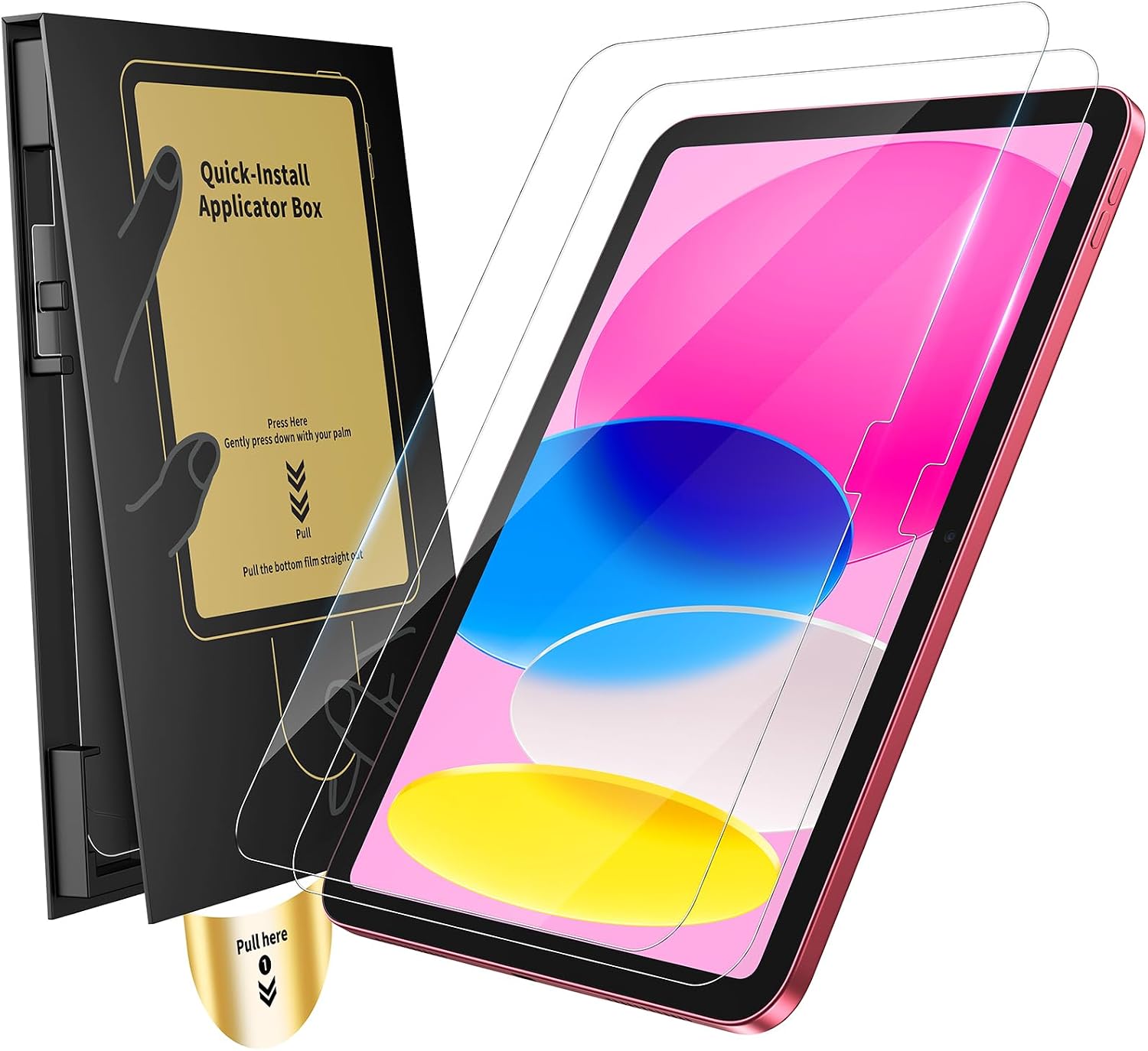 UNBREAKcable 2-Pack Screen Protector for iPad A16 11th Gen 2025/10th Gen 2022 Tempered Glass 9H